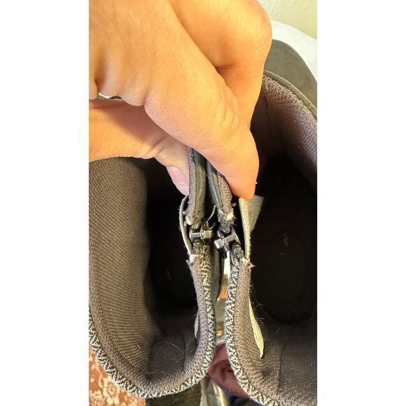 Eddie Bauer Covey Tweed and Leather Boots Size 7.5 Black Gray - Picture 8 of 9